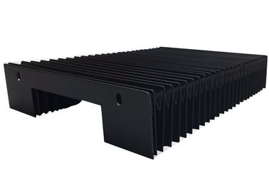 Black Flexible Accordion Bellow Covers  Dust Proof Stable Performance