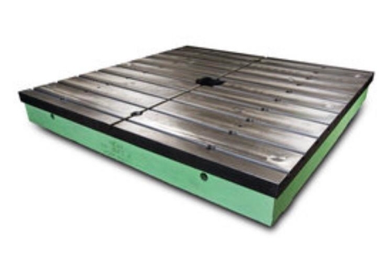 Measuring Cast Iron Bed Plates Industrial Surface T Slot Base Spray Paint