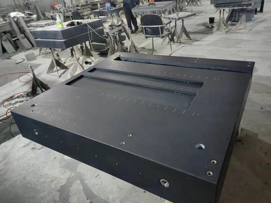 Flat Measurement Table Granite Surface Plate With T-Slots