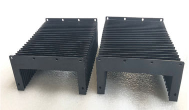 Black Flexible Accordion Bellow Covers  Dust Proof Stable Performance